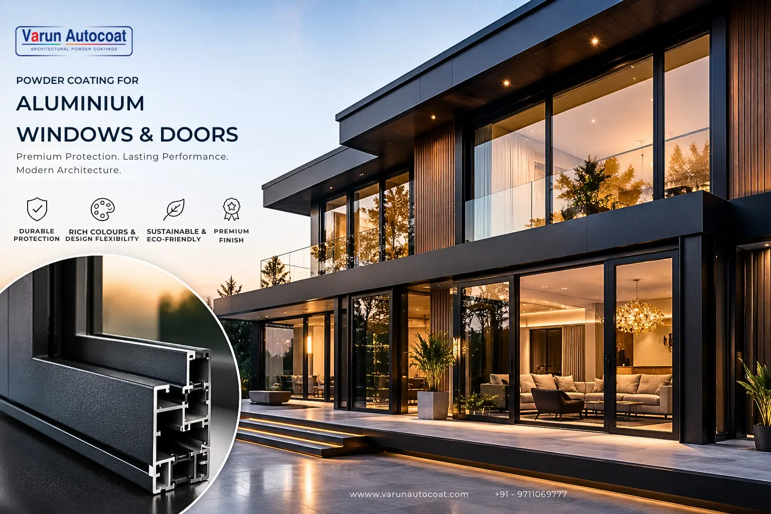 Powder Coating for Aluminium Windows & Doors: 6 Benefits That Will Protect Your Building for Years