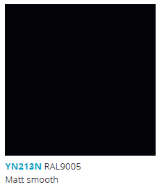 RAL9005 MATT SMOOTH — YN213N