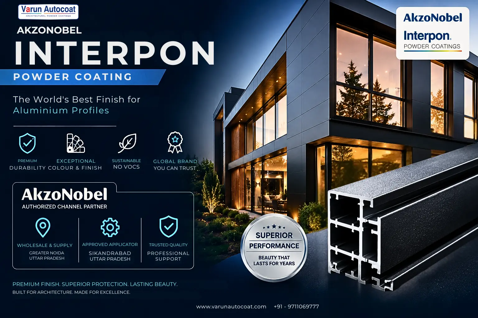 AkzoNobel Interpon Powder Coating: The World’s Best Finish for Aluminium Profiles