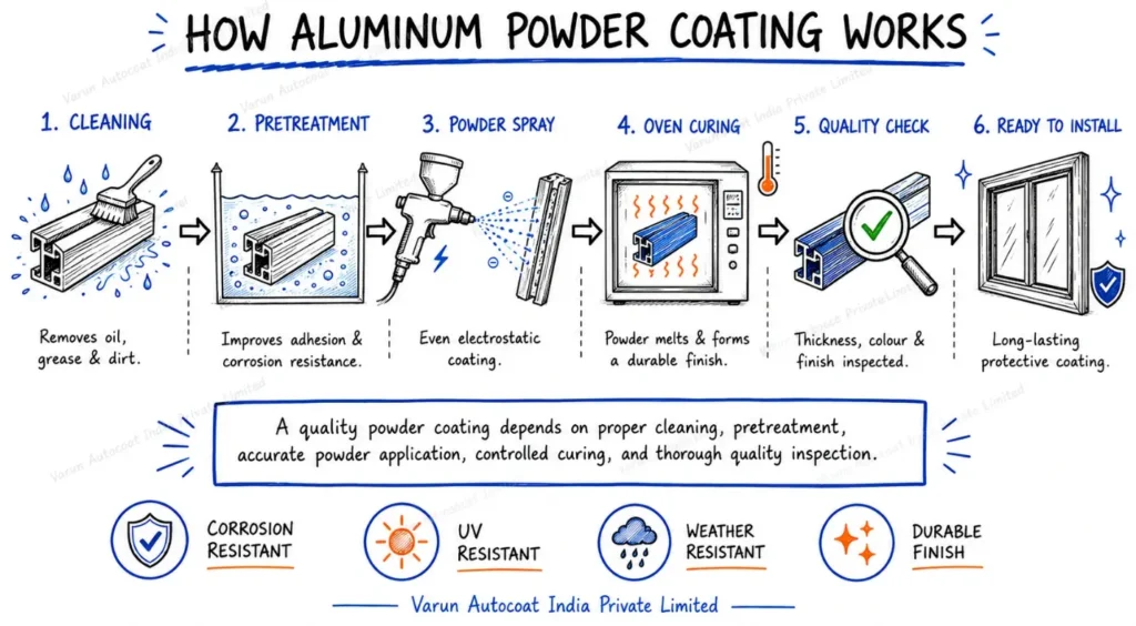 Aluminum Powder Coating Process
